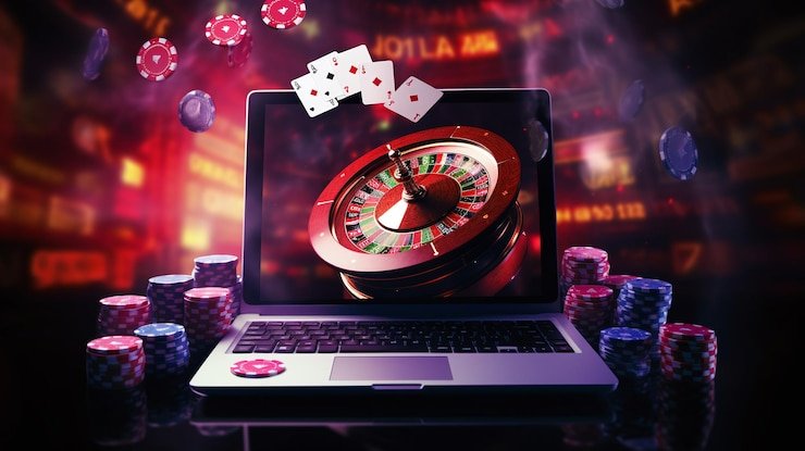 Antarmuka permainan Play'n GO menampilkan gulungan, garis pembayaran, dan tombol kontrol